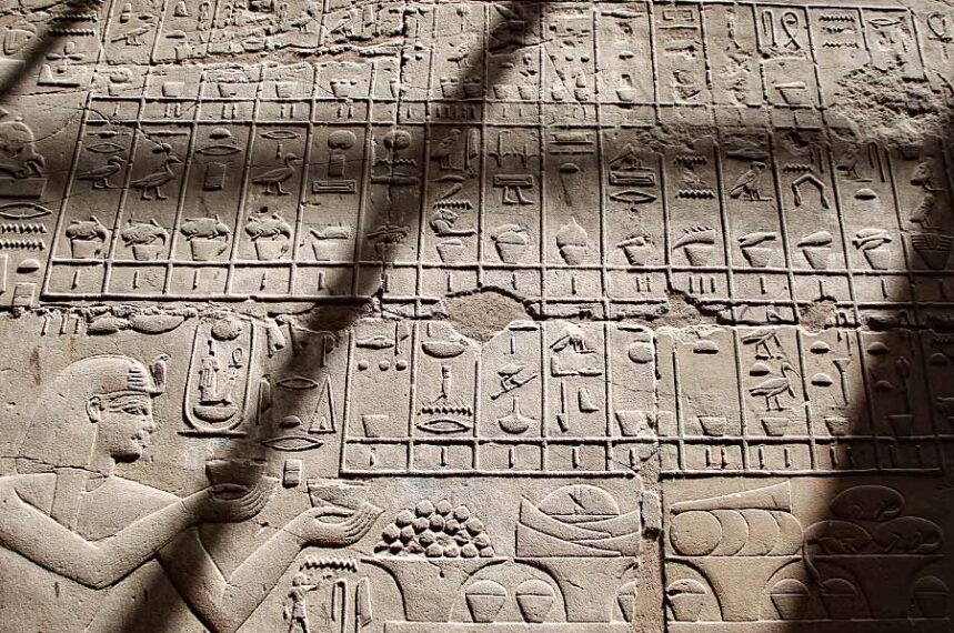Account in Luxor Temple