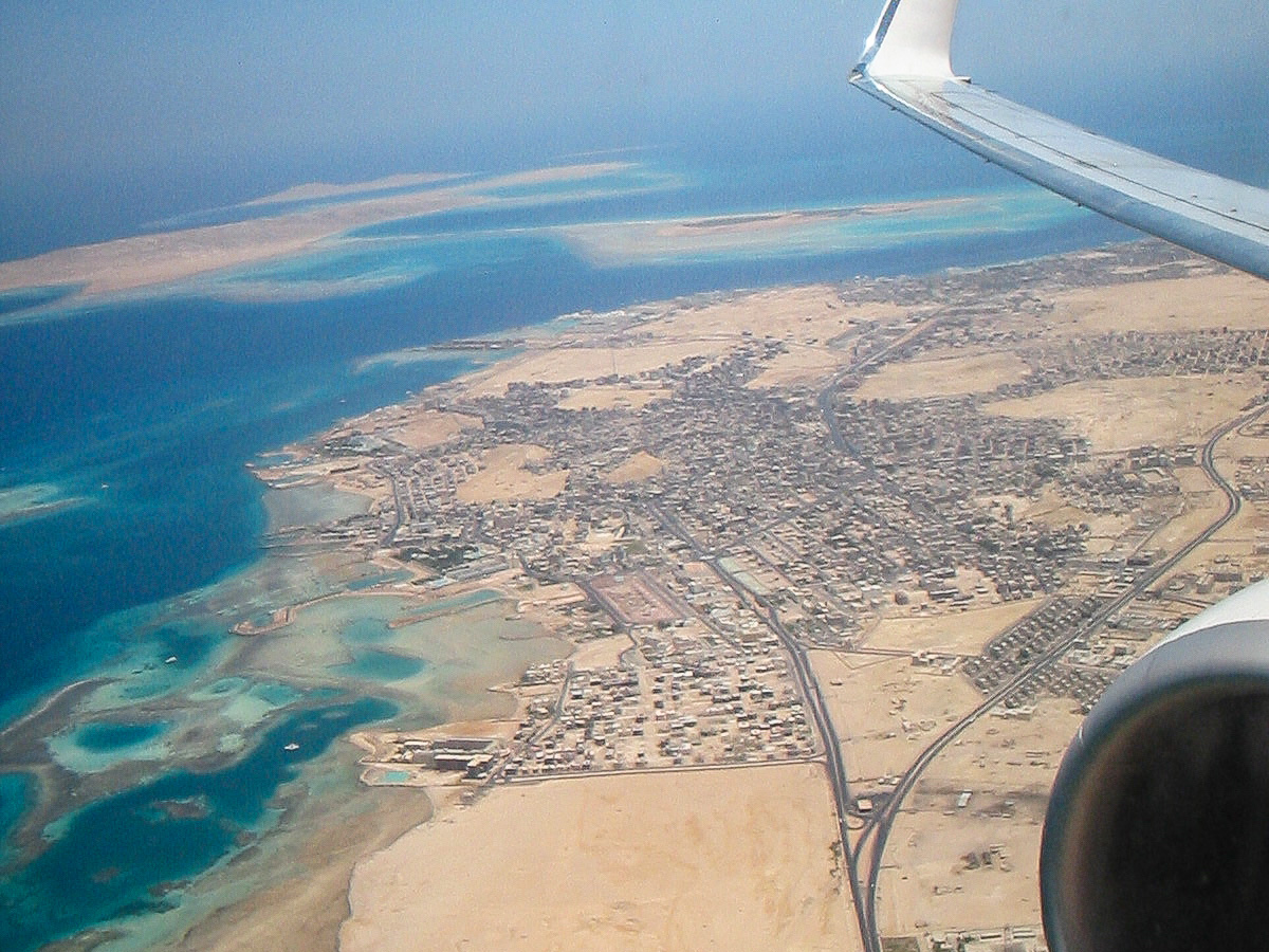 Flying above Red Sea